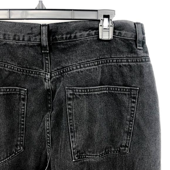 ASOS DESIGN Women's Farleigh Slim Mom Jeans 34x30 Washed Black High Rise NWOT - Picture 8 of 11